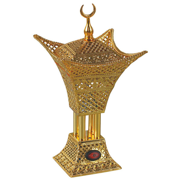 Latest Hollowed electric four corners Metal material Incense burner ...