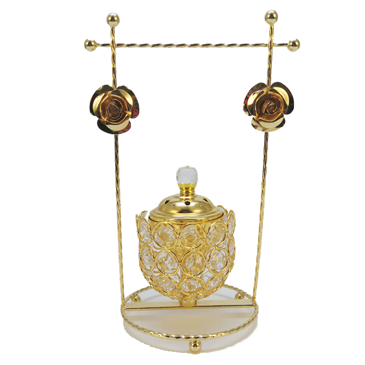 incense holder metal Middle East charcoal Oudh burner flower Bakhoor