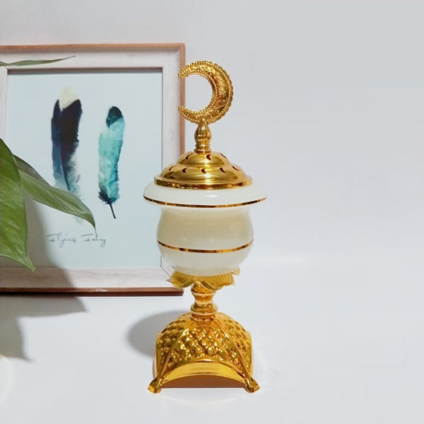 Hot selling Crystal Glass incense burner /bakhoor burner saudi arabia